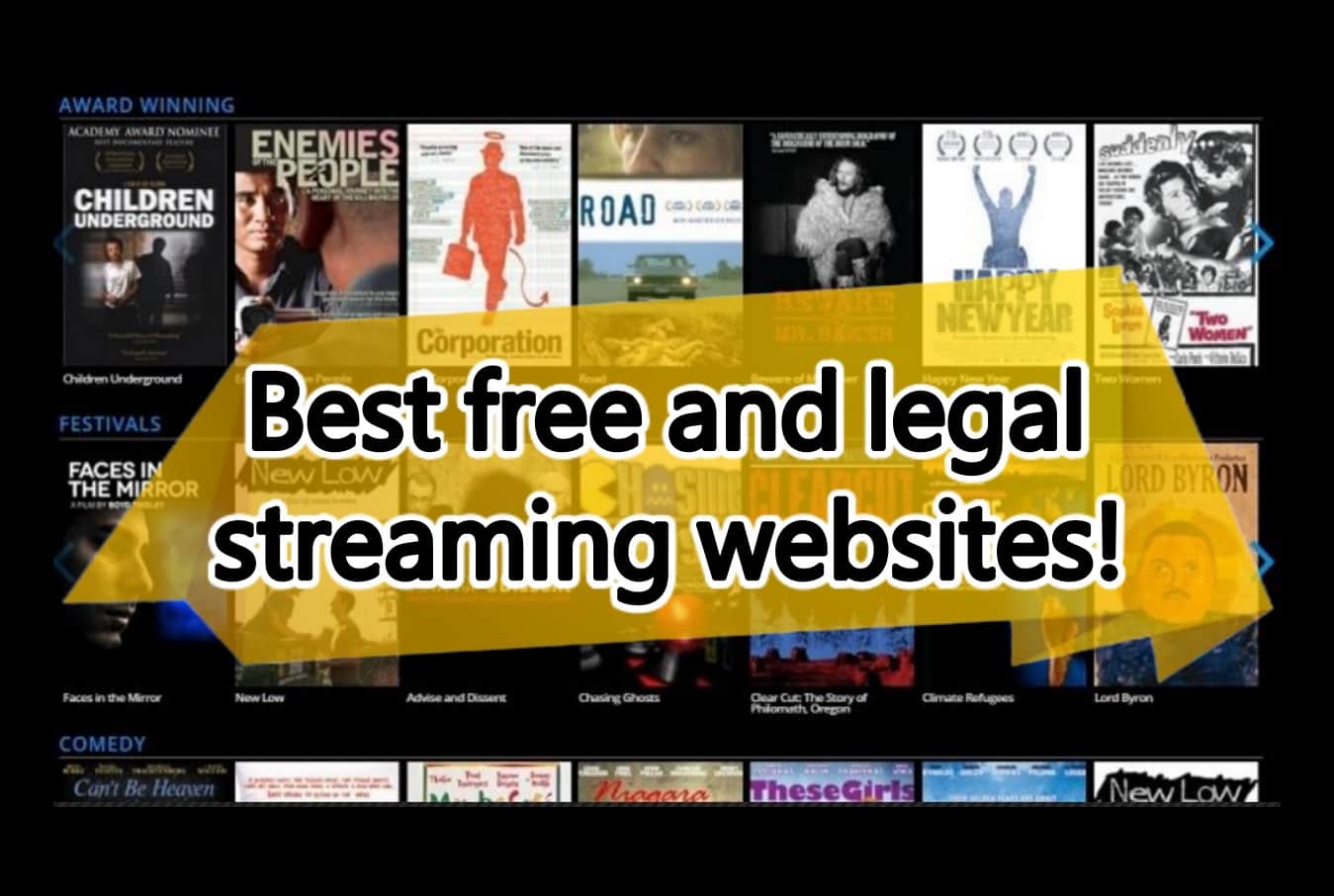 Best legal & free online streaming sites for movies & TV shows 2020